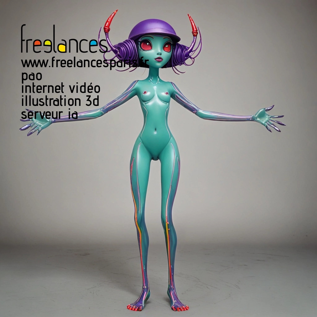 Pao mise en page internet vidéo illustration 3d serveur image IA générative AI freelance paris studio de création magazines C41UH5F0